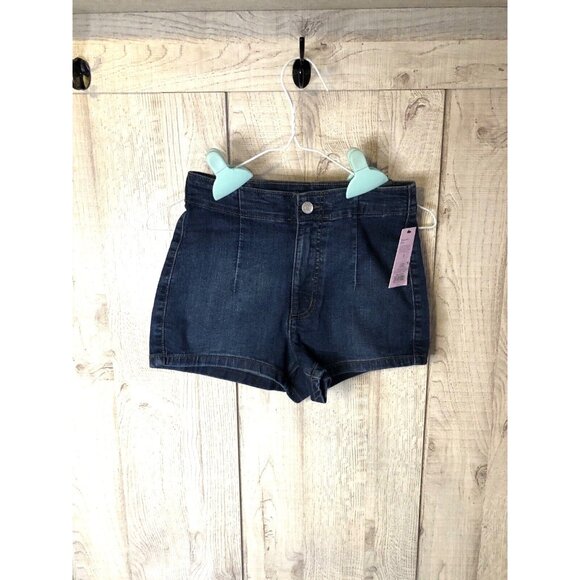 wild fable Pants - Women's Wild Fable Super High Rise Dark Wash Blue Jean Denim Shorts Size 2